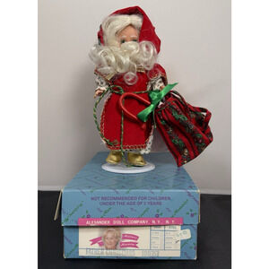 Vintage 1994 Madame Alexander Father Christmas 8 In. Orig Packaging #100351